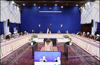 رئیس و اعضای شورای مرکزی جامعه روحانیت مبارز با رئیس جمهور دیدار کردند