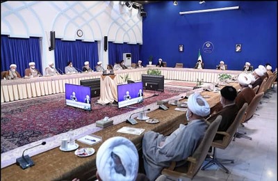 گزارش تصویری دیدار رئیس و اعضای شورای مرکزی جامعه روحانیت مبارز با رئیس جمهور